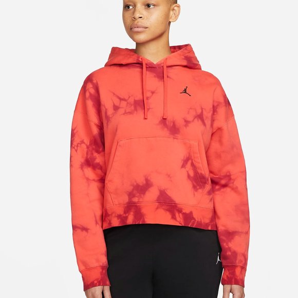 Jordan | Tops | Jordan Heritage Womens Tie Dye Fleece Pullover Hoodie Red  Dm5238635 New Sz M | Poshmark